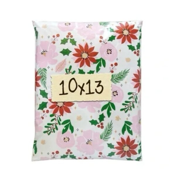 Other - Polymailers Festive Floral 10 Count